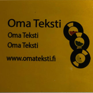 ALUMIINI KÄYNTIKORTTI (KULTA)